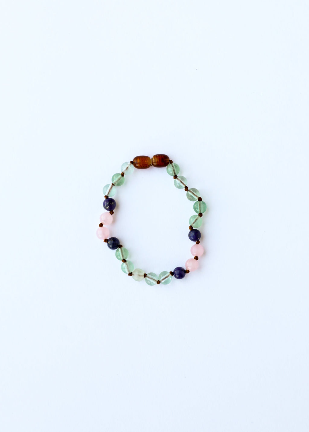 CanyonLeaf Fluorite + Lapis Lazuli + Rose Quartz || Gemstone Anklet or Bracelet — main product shot