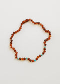 CanyonLeaf Cognac Baltic Amber and Natural Turquoise || Necklace — main product shot