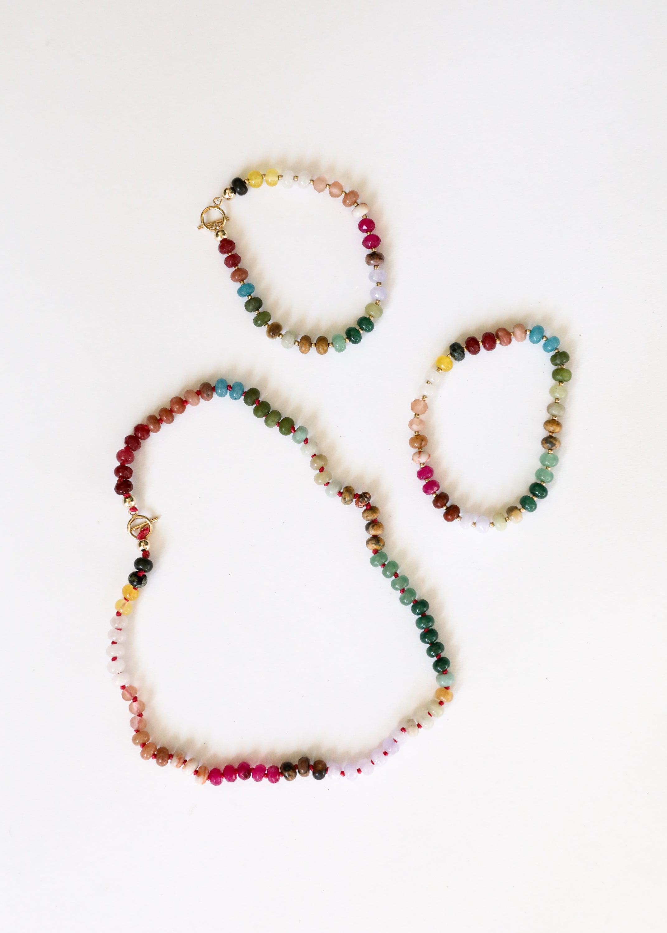 CanyonLeaf Natural Gemstone Necklace + 14k Gold Filled Toggle : Sedona — necklace category context