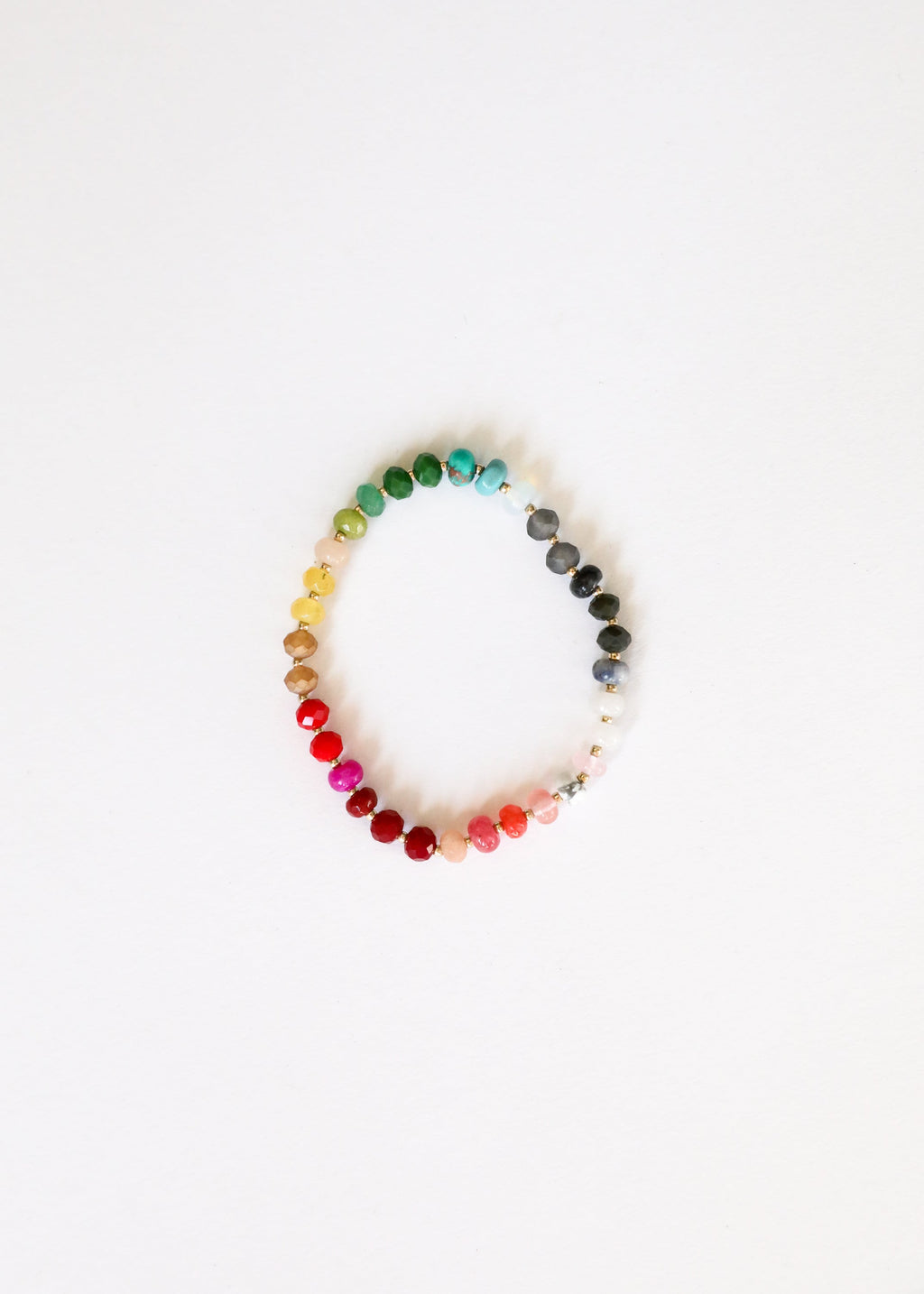 CanyonLeaf Natural Gemstone Bracelet + 14k Gold Filled Toggle : Paradise — main product shot
