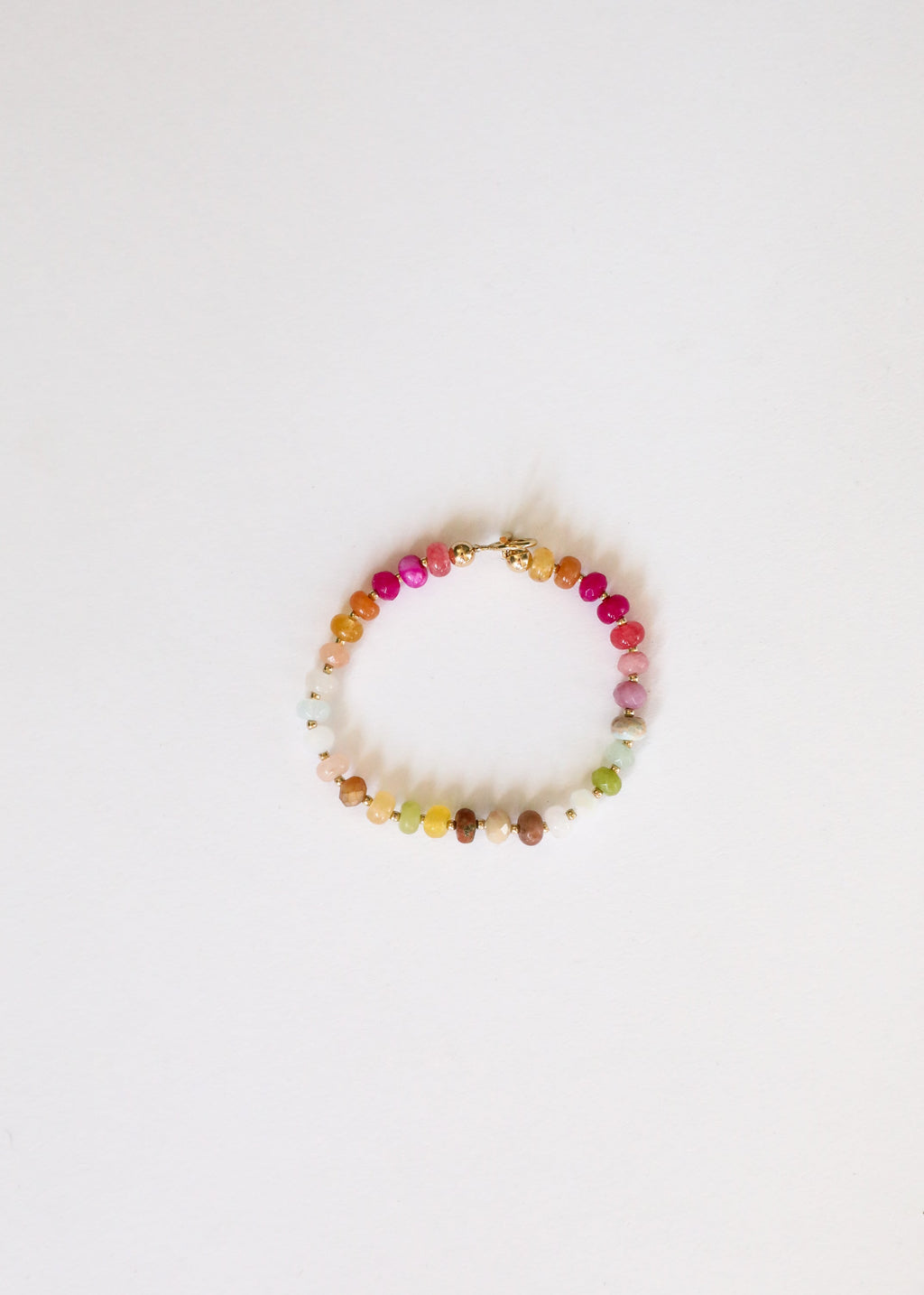 CanyonLeaf Natural Gemstone Bracelet + 14k Gold Filled Toggle : Sandbar — Gold detail