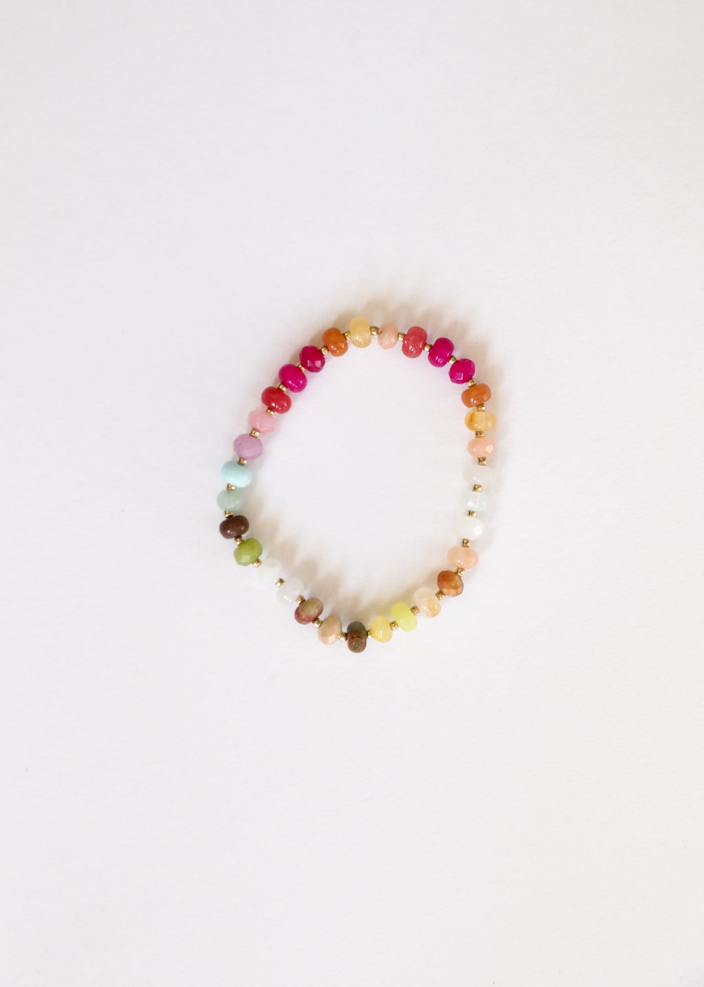 CanyonLeaf Natural Gemstone Bracelet + 14k Gold Filled Toggle : Sandbar — main product shot