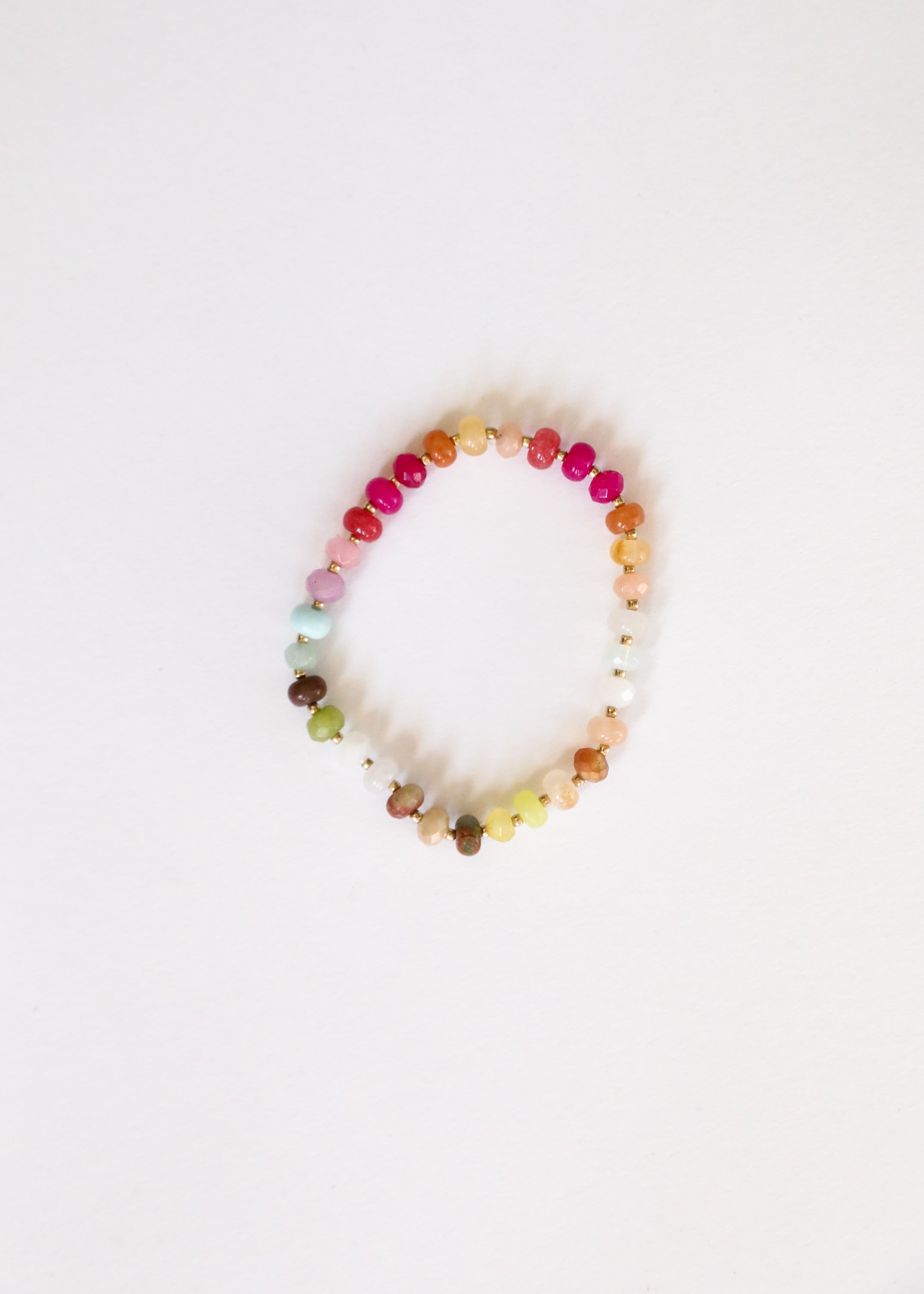 CanyonLeaf Natural Gemstone Bracelet + 14k Gold Filled Toggle : Sandbar — main product shot