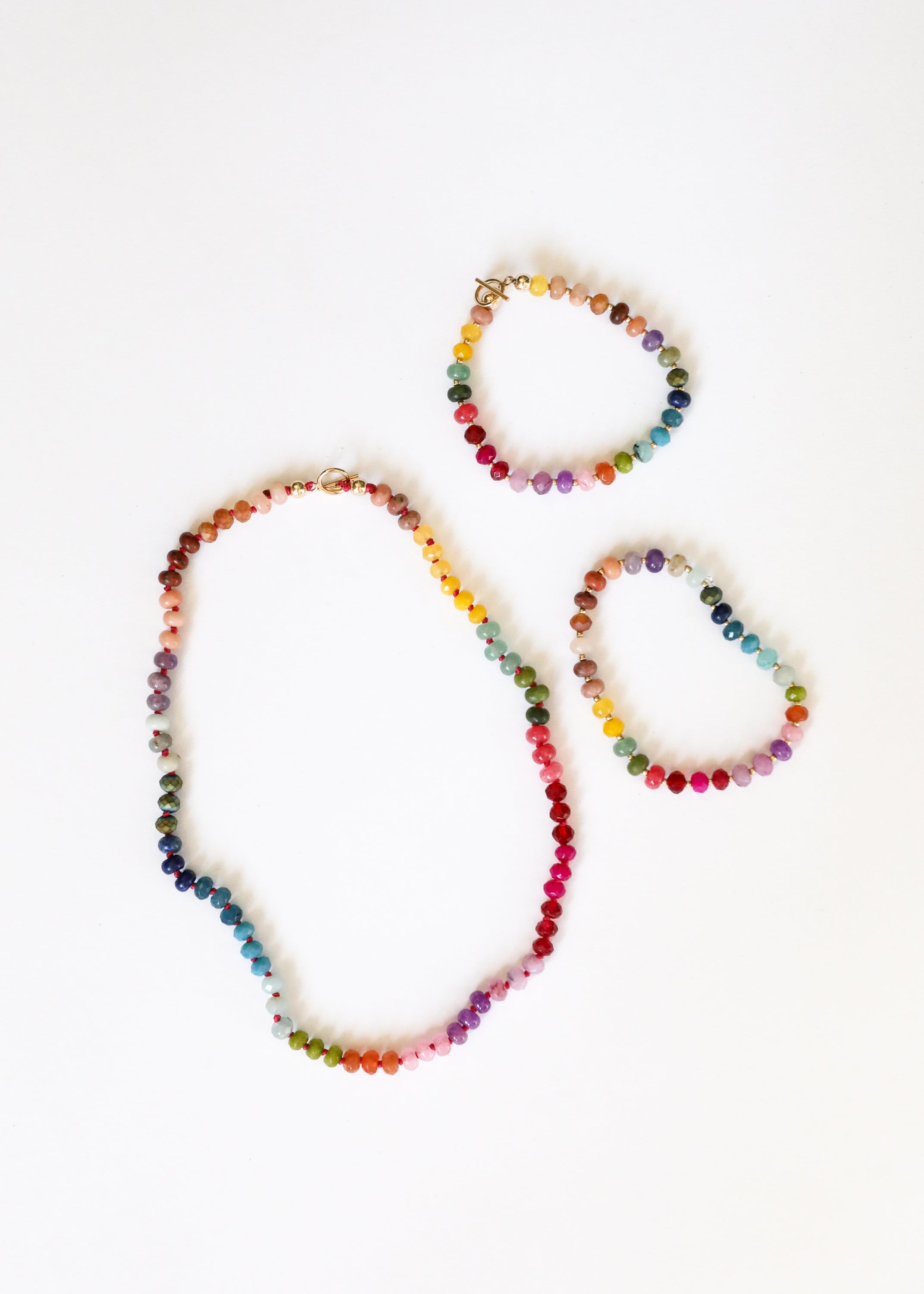 CanyonLeaf Natural Gemstone Necklace + 14k Gold Filled Toggle : Gold Rush — detail close-up