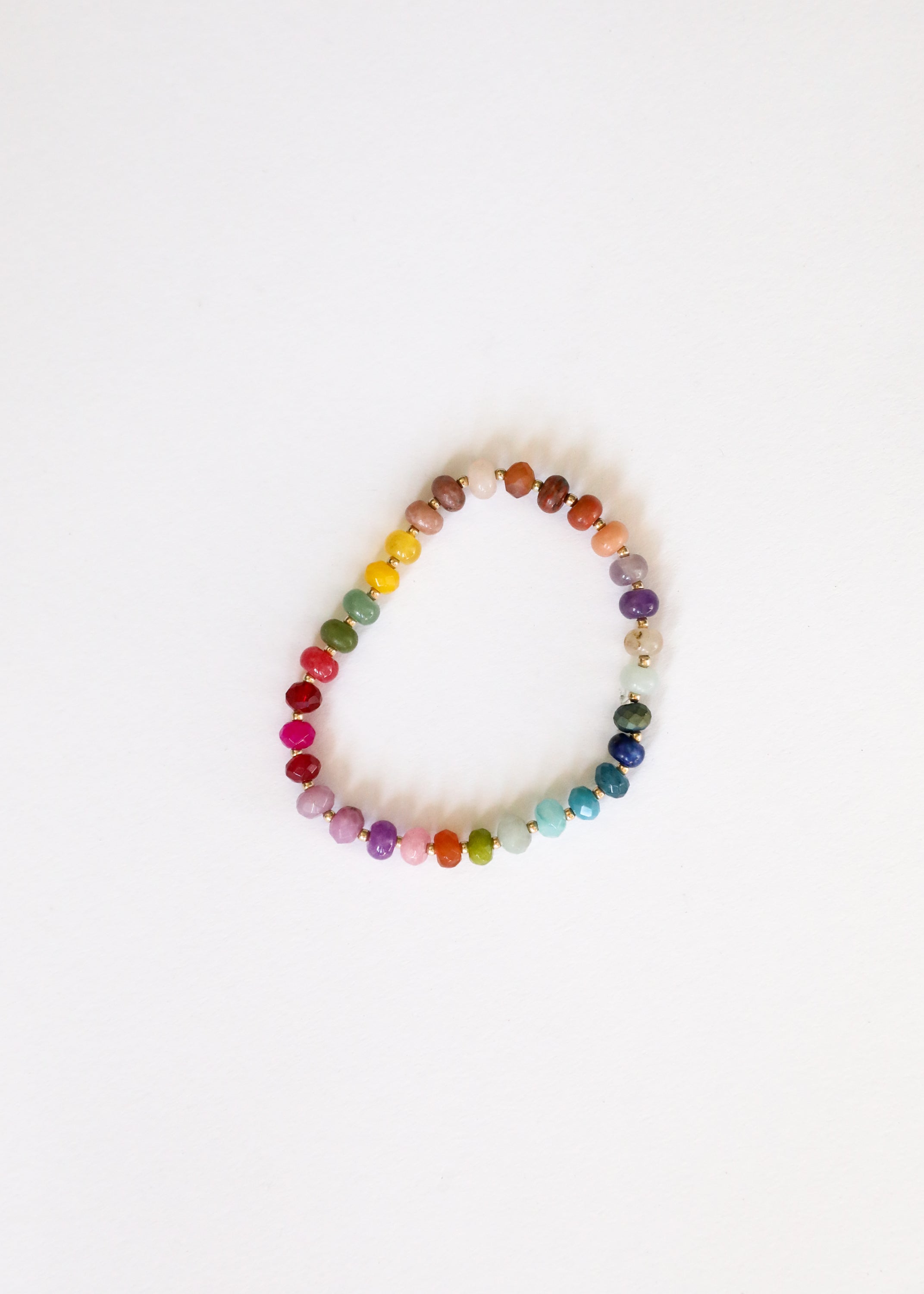 CanyonLeaf Natural Gemstone Bracelet + 14k Gold Filled Toggle : Gold Rush — main product shot