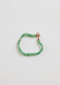 CanyonLeaf Natural Aventurine + 14k Gold Filled Toggle || Gemstone Bracelet or Anklet — Gold detail
