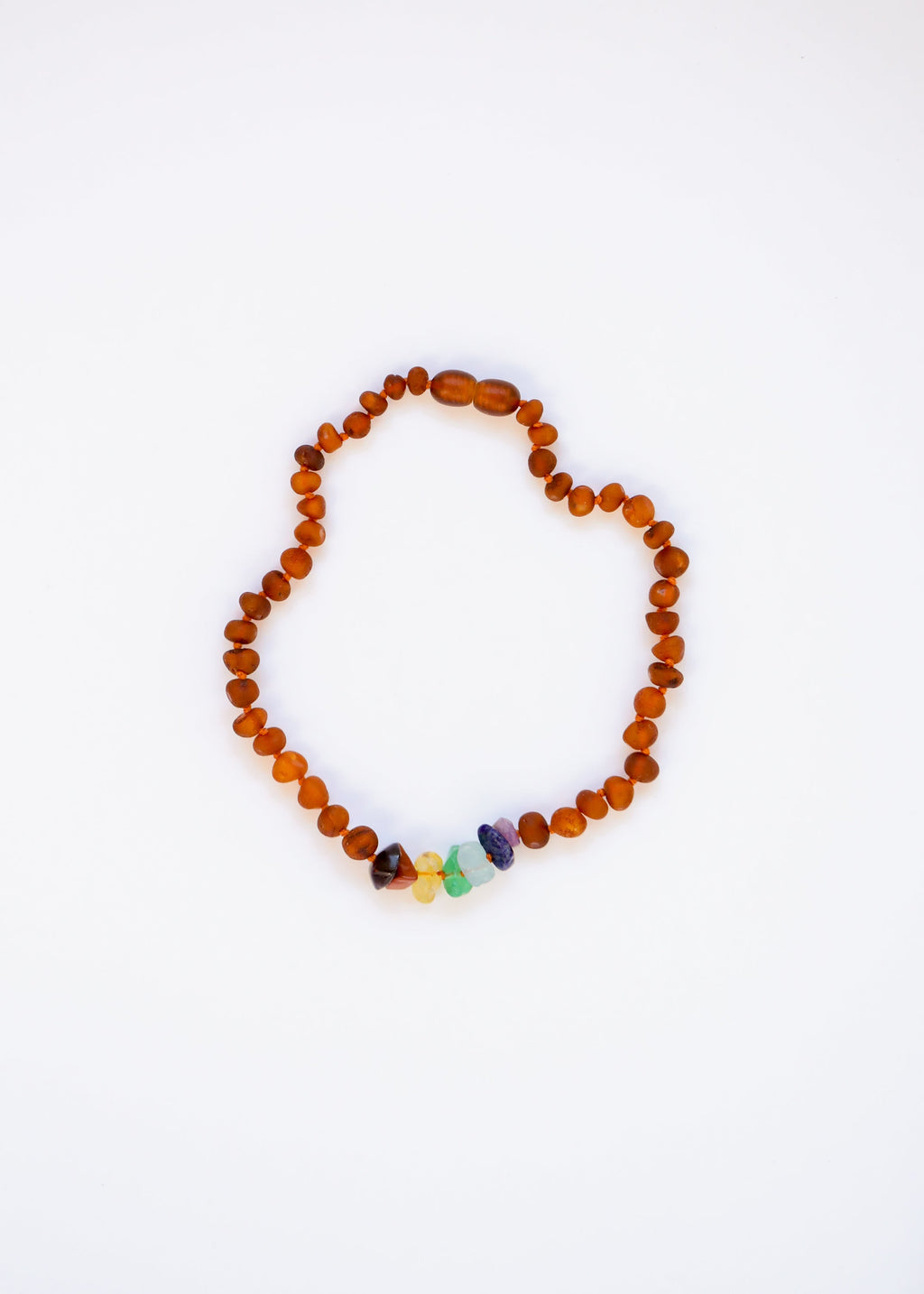CanyonLeaf Raw Cognac Baltic Amber + Raw CHAKRA Crystals || Anklet or Bracelet — bracelet category context