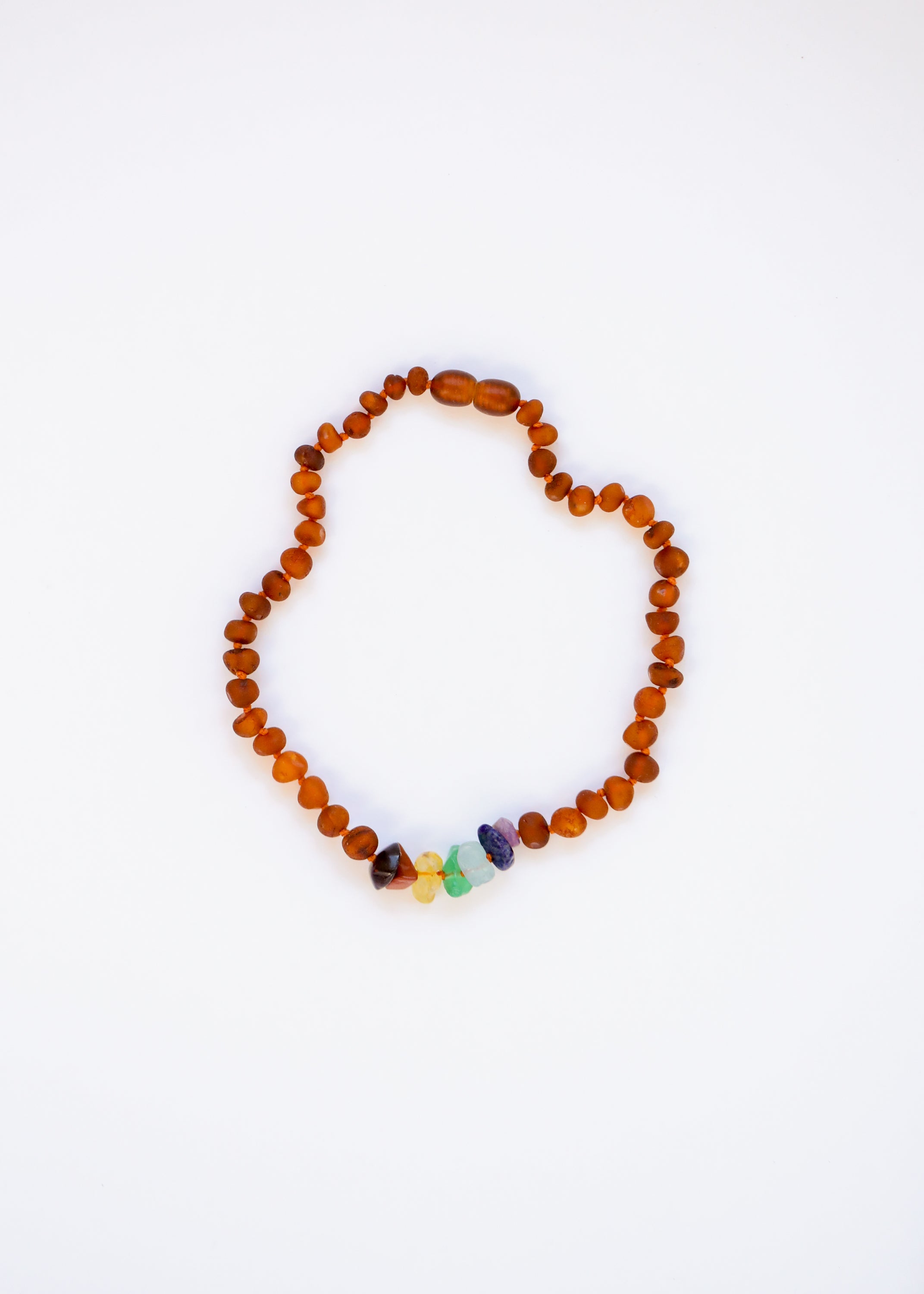 CanyonLeaf Raw Cognac Baltic Amber + Raw CHAKRA Crystals || Anklet or Bracelet — bracelet category context