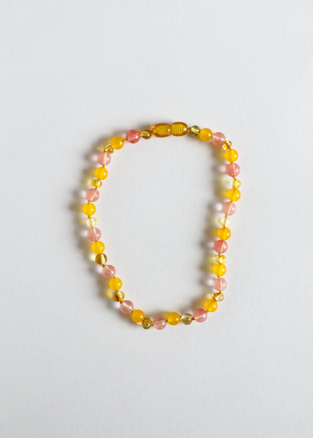CanyonLeaf Polished Honey Baltic Amber + Honeysuckle Gemstones || Necklace — main product shot