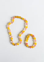 CanyonLeaf Polished Honey Baltic Amber + Honeysuckle Gemstones || Necklace — necklace category context