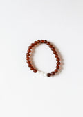 CanyonLeaf Raw Cognac Baltic Amber + Moonstone || Adult Bracelet — Cognac detail