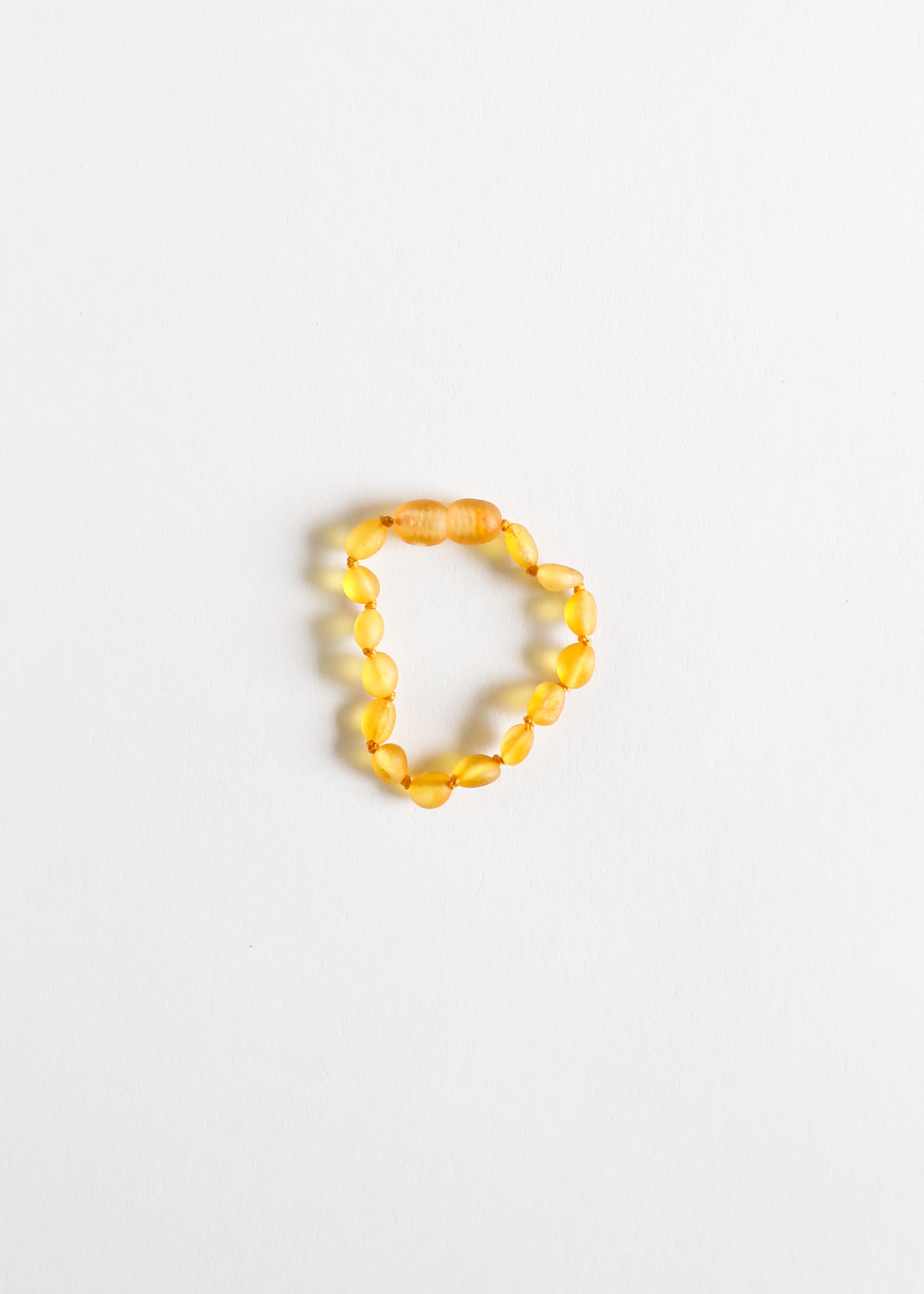 CanyonLeaf Raw Honey Baltic Amber || Classic || Anklet or Bracelet — main product shot