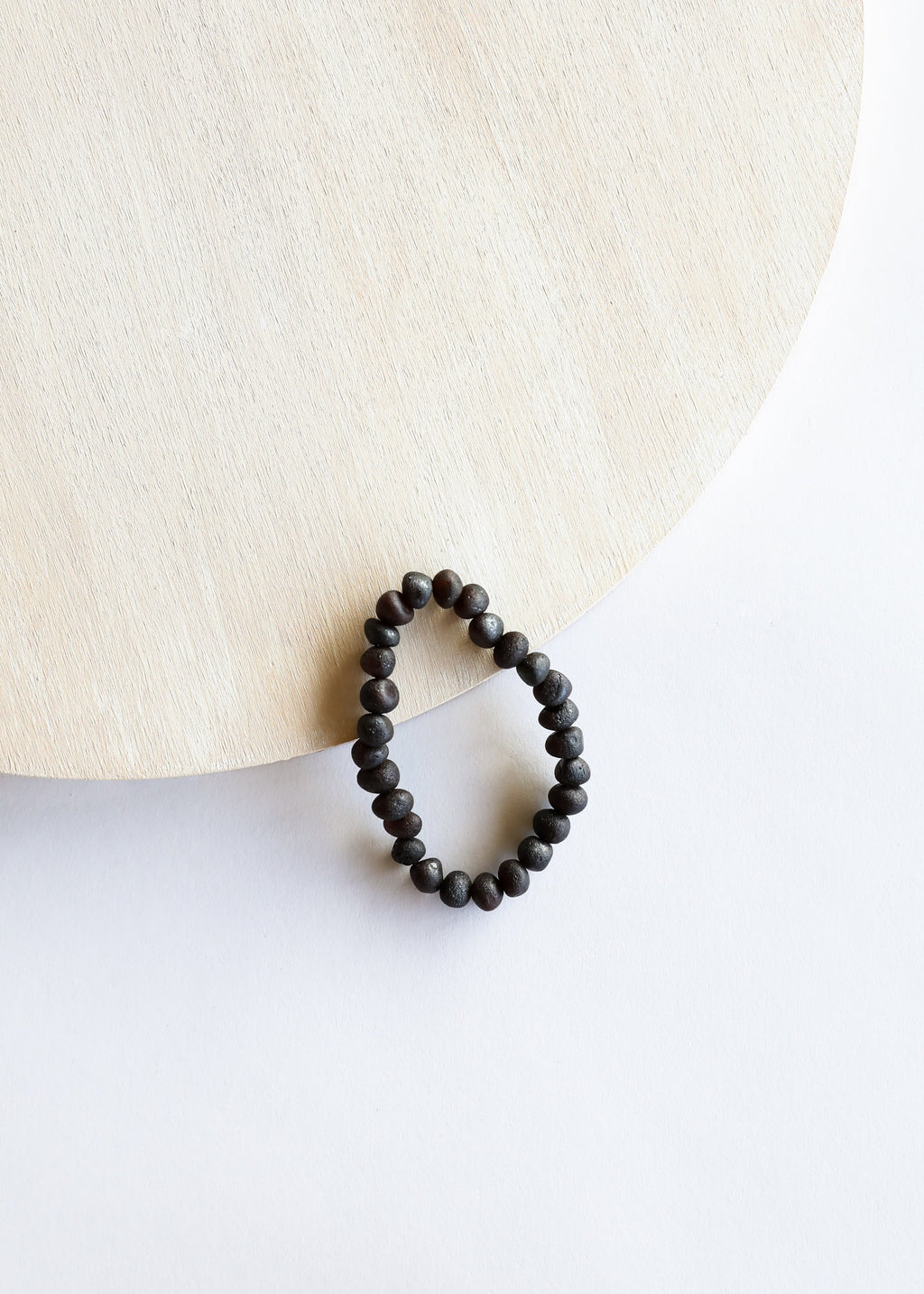 CanyonLeaf Raw Black Baltic Amber || Adult Bracelet — main product shot