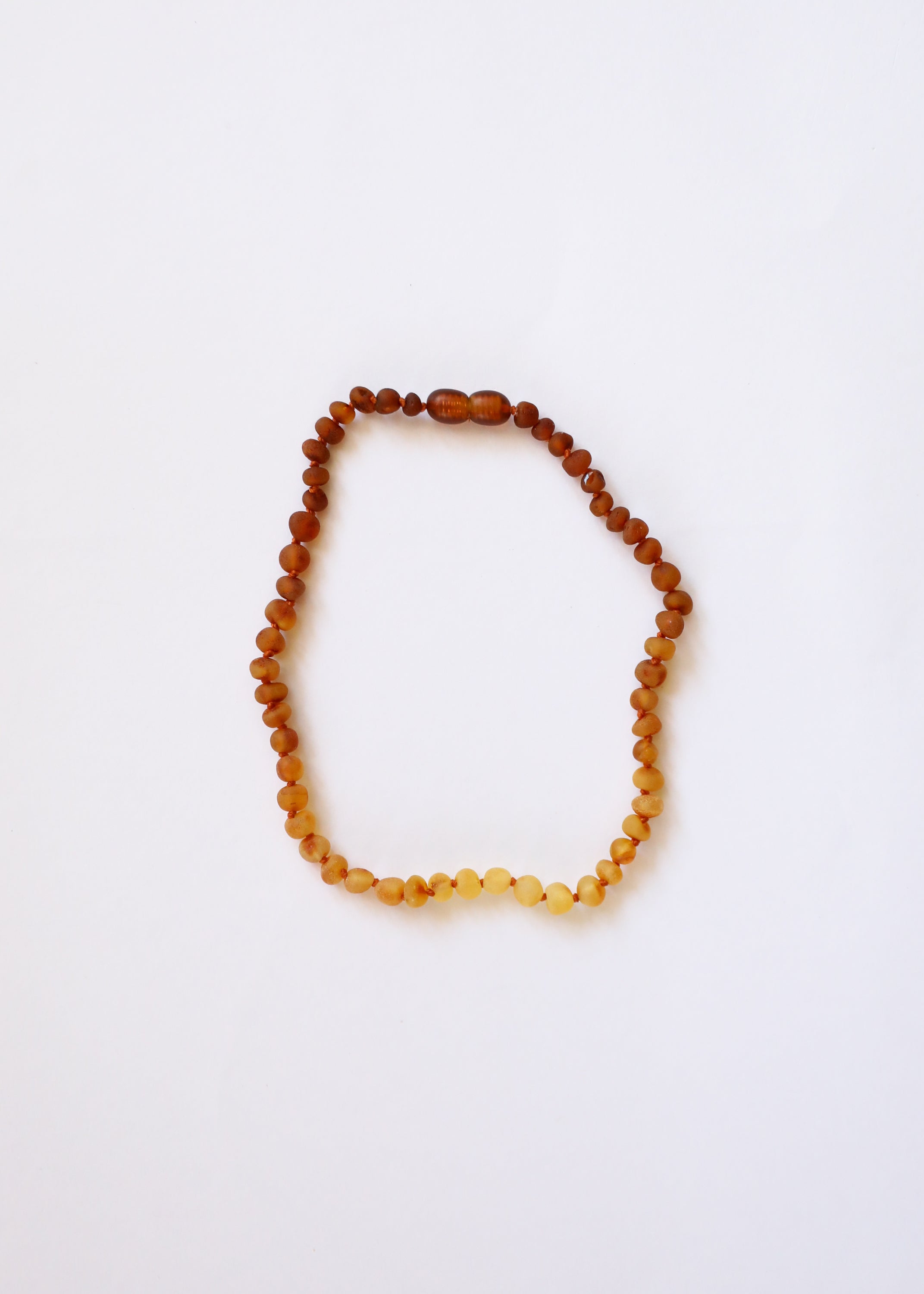 CanyonLeaf Raw Baltic Amber + Sunflower || Necklace || — construction detail