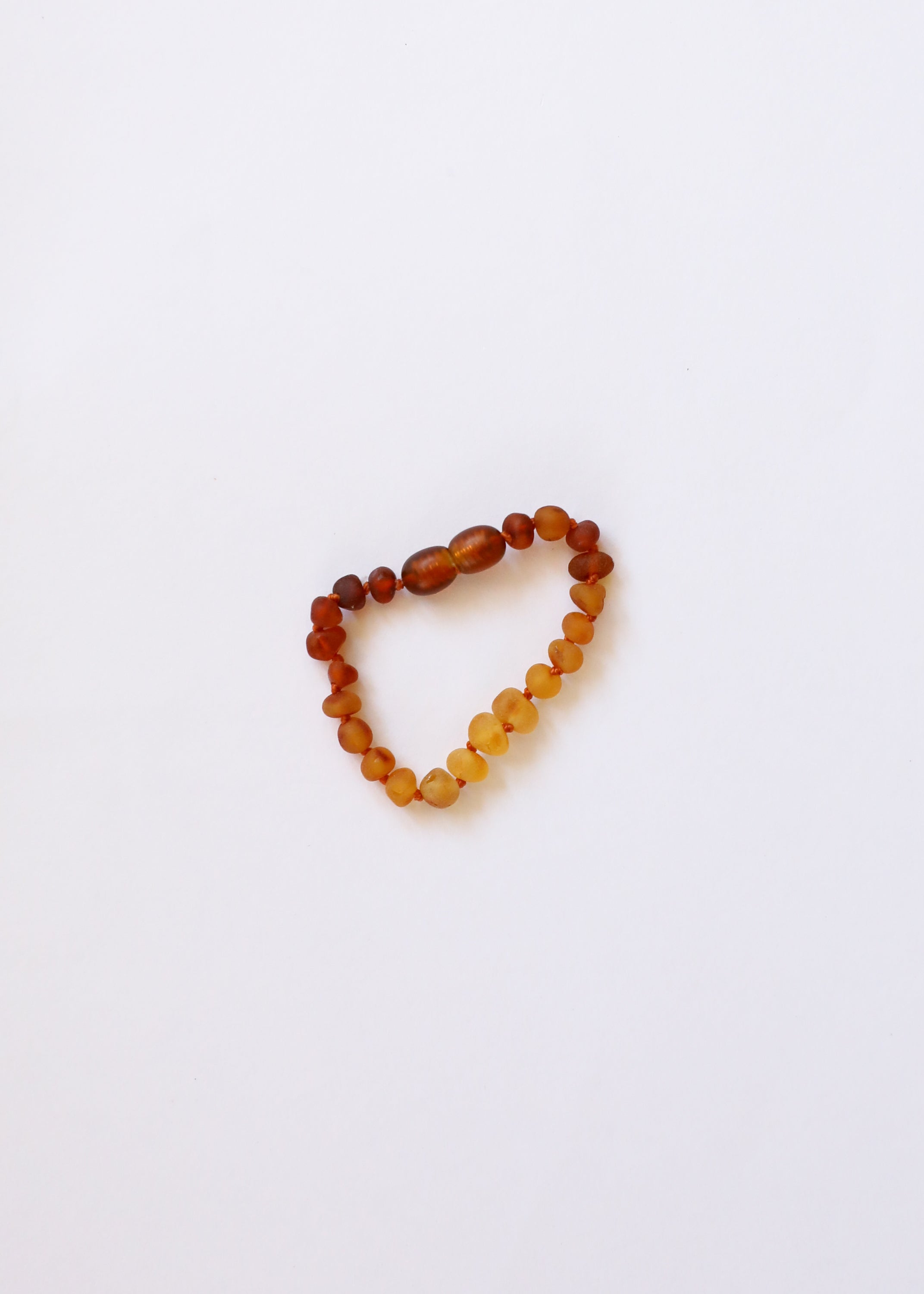 CanyonLeaf Raw Baltic Amber + Sunflower || Anklet or Bracelet — construction detail