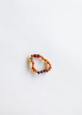 CanyonLeaf Polished Cognac Baltic Amber + Amethyst || Anklet or Bracelet — main product shot