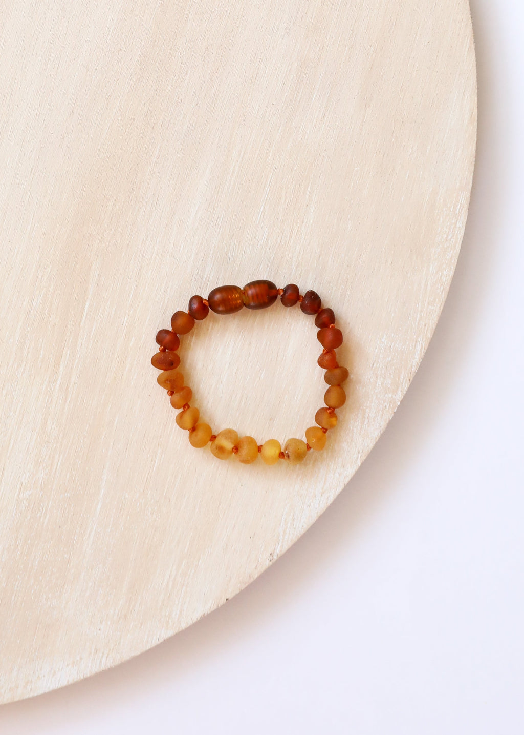 CanyonLeaf Raw Baltic Amber + Sunflower || Anklet or Bracelet — main product shot