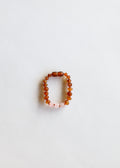 CanyonLeaf Raw Cognac Baltic Amber + Rose Quartz || Anklet or Bracelet — main product shot