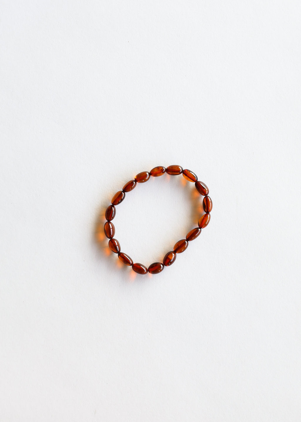 CanyonLeaf Polished Cognac Baltic Amber || Classic || Bracelet or Anklet — main product shot