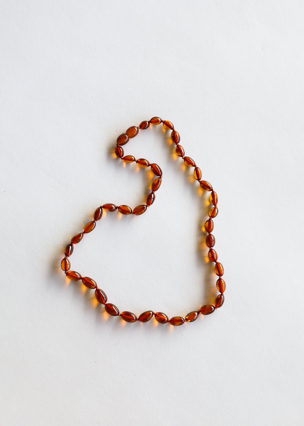 CanyonLeaf Polished Cognac Baltic Amber || Classic || Necklace — Cognac detail