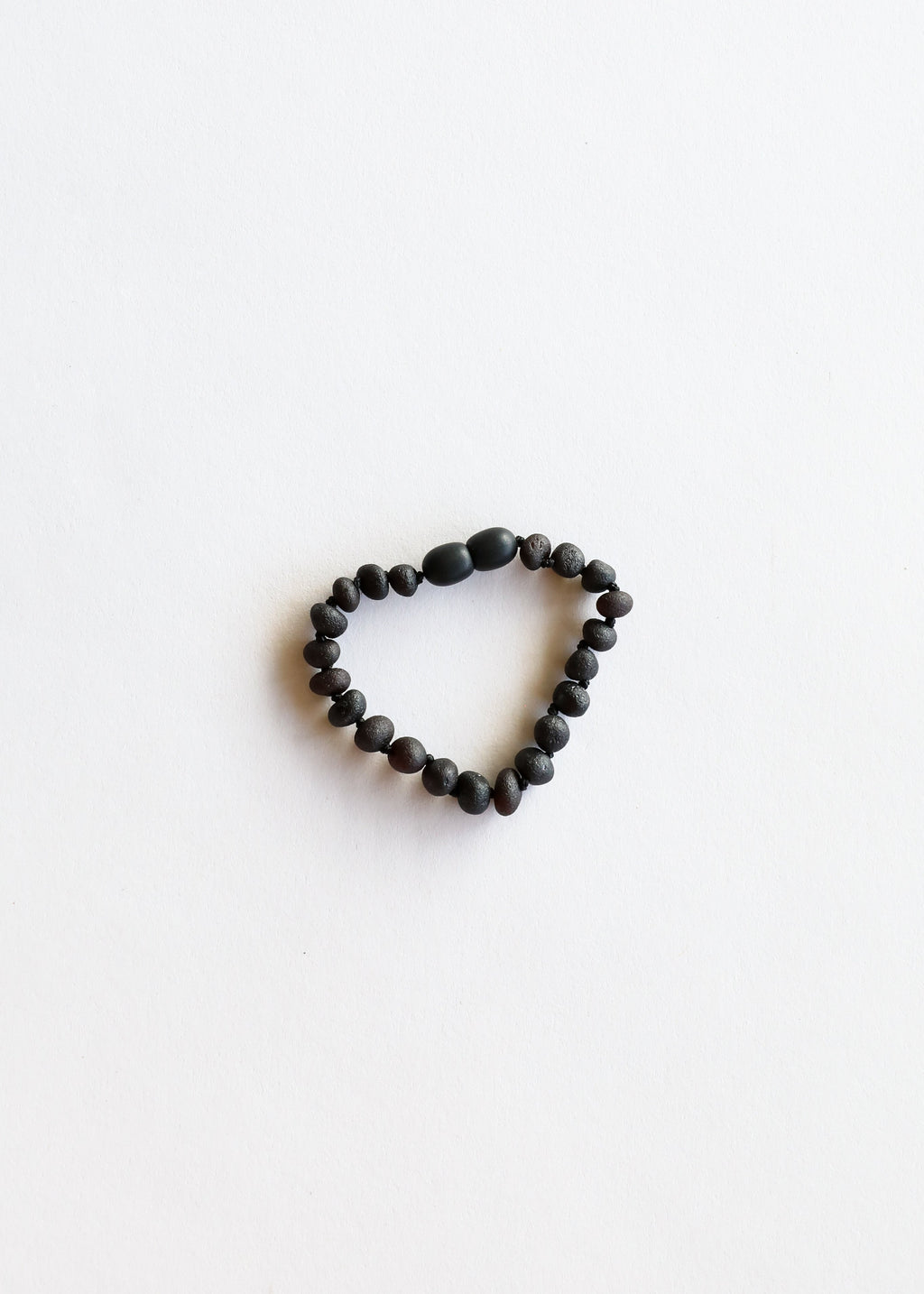 CanyonLeaf Raw Black Baltic Sea Amber || Anklet or Bracelet — main product shot