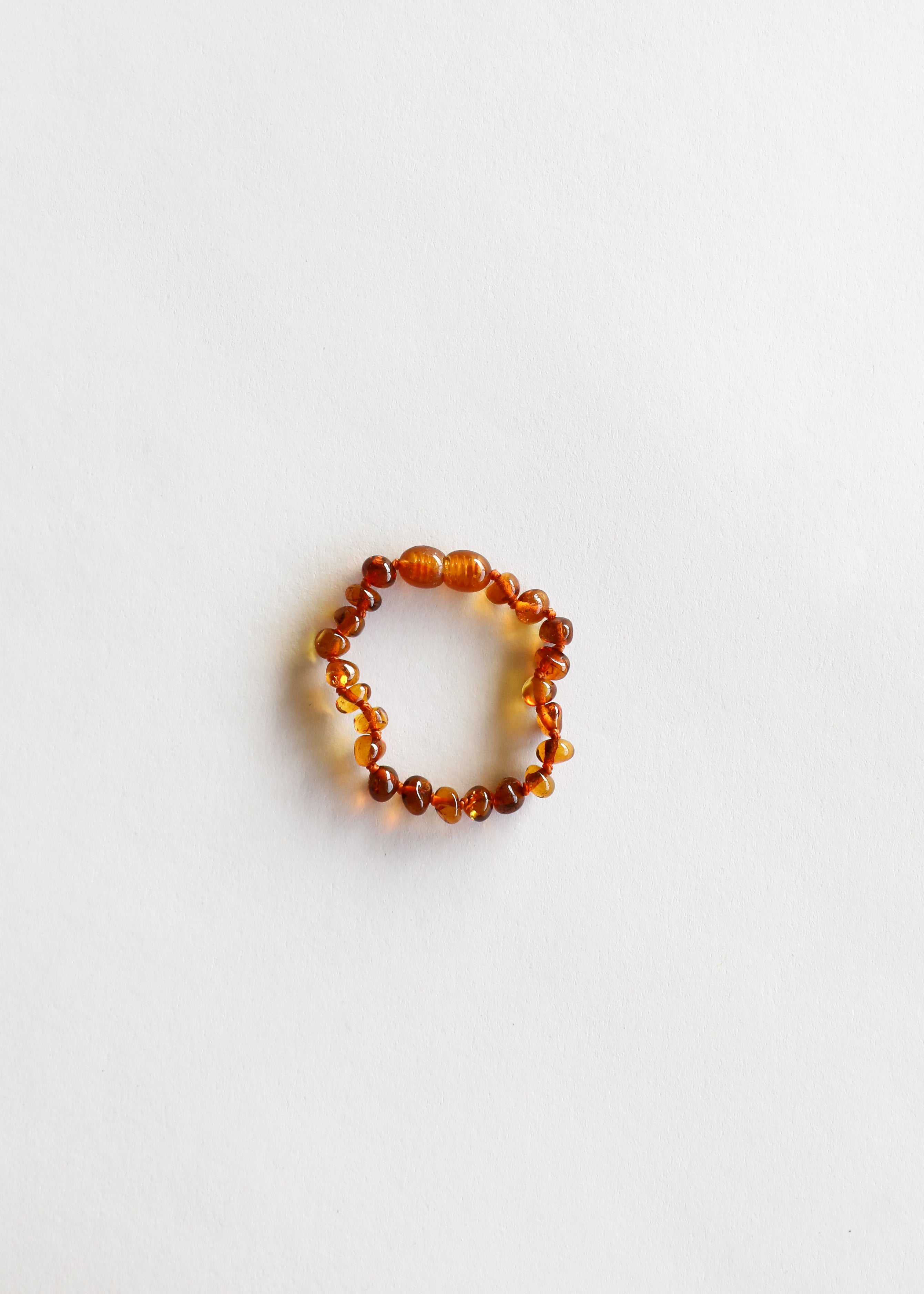 CanyonLeaf Polished Cognac Baltic Amber || Anklet or Bracelet — main product shot