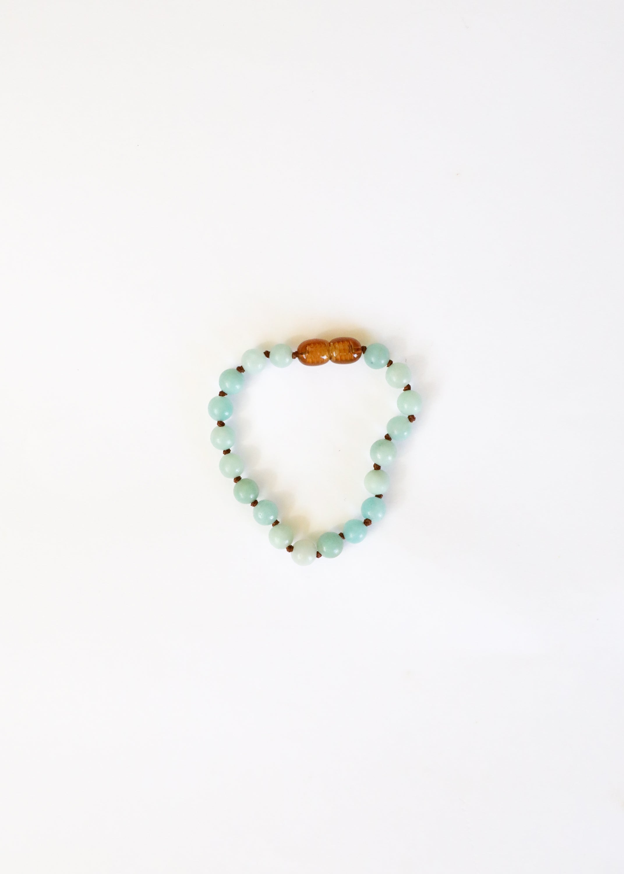 CanyonLeaf Pure Gemstone + Amazonite || Anklet or Bracelet — construction detail