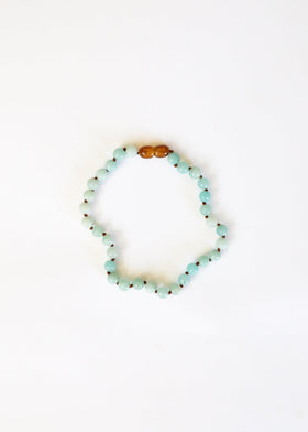 Pure Gemstone + Amazonite || Anklet or Bracelet