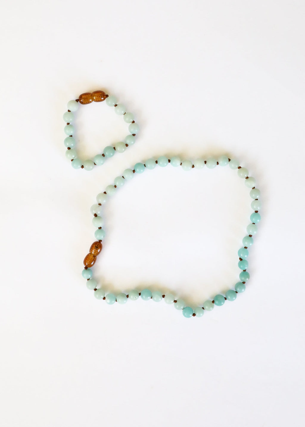 CanyonLeaf Pure Gemstone + Amazonite || Necklace — lifestyle worn / used context