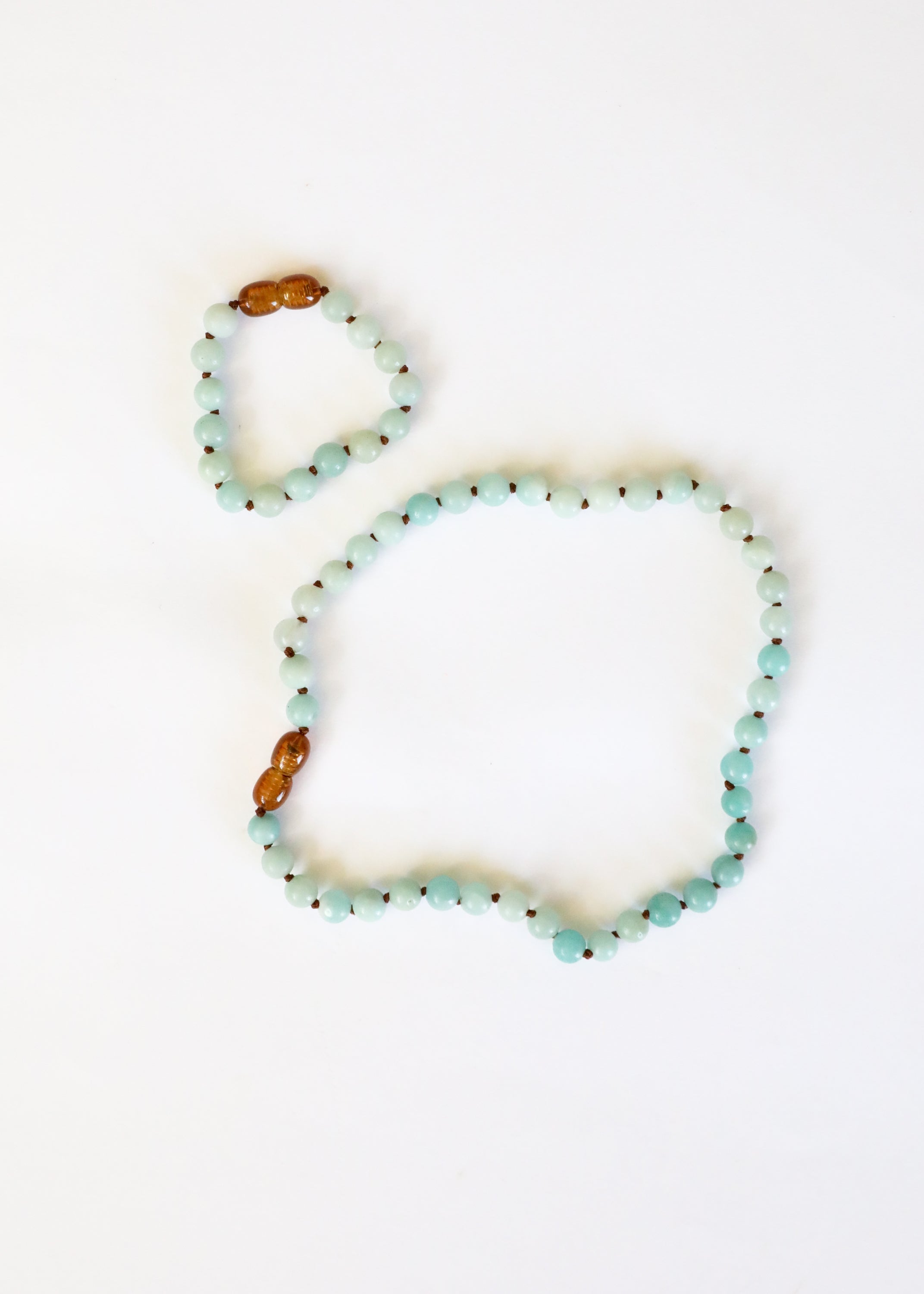CanyonLeaf Pure Gemstone + Amazonite || Necklace — lifestyle worn / used context