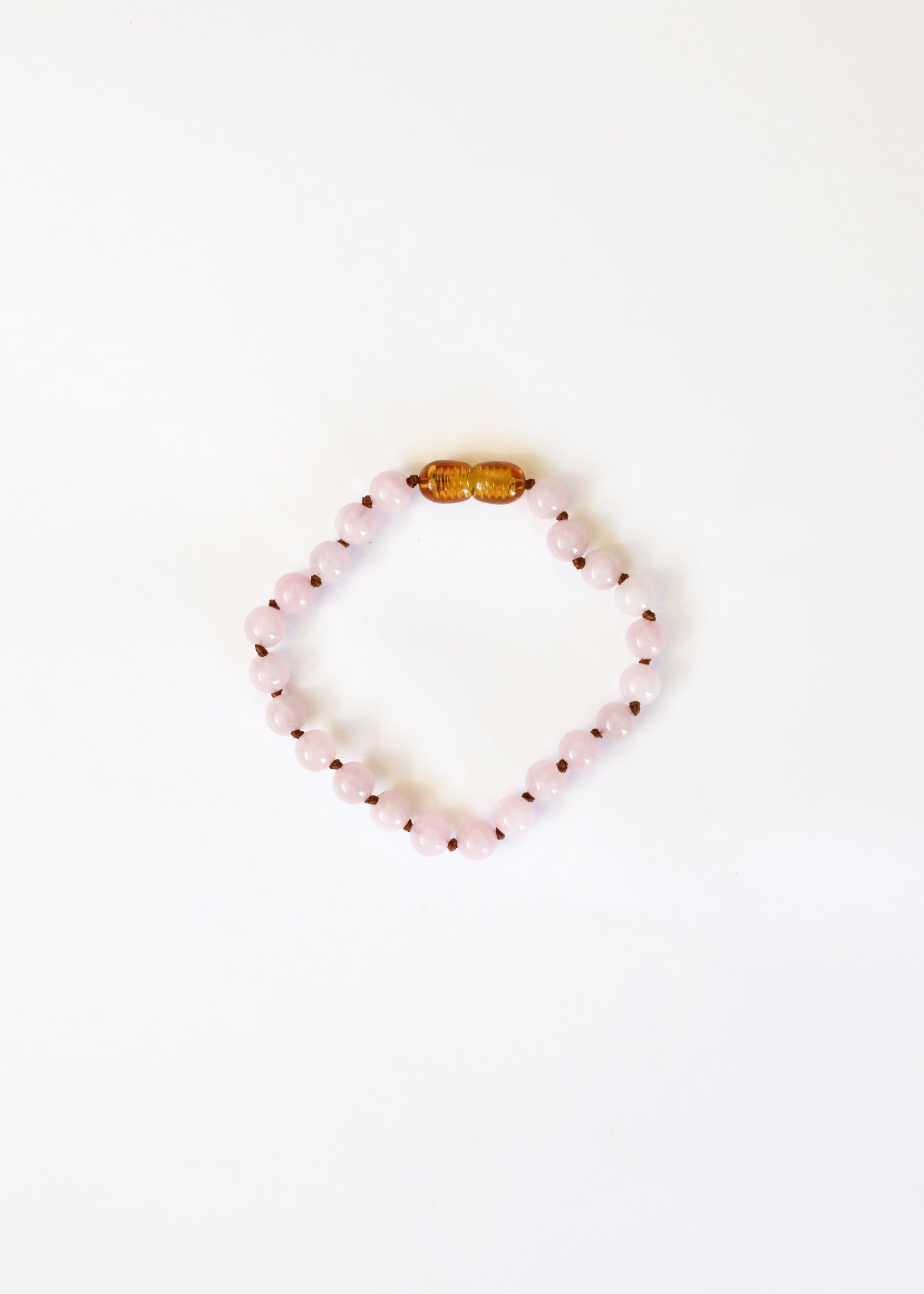 CanyonLeaf Pure Gemstone + Rose Quartz || Anklet or Bracelet — construction detail