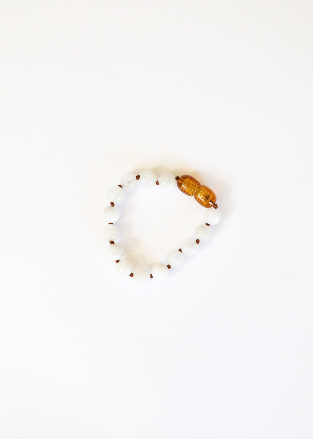 CanyonLeaf Pure Gemstone + Moonstone || Anklet or Bracelet — detail close-up