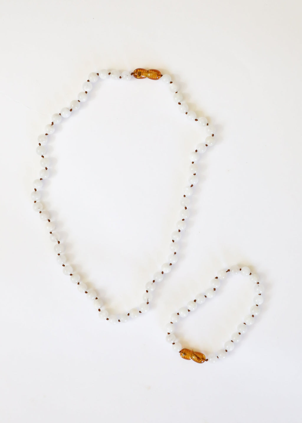 CanyonLeaf Pure Gemstone + Moonstone || Necklace — CanyonLeaf branding close-up