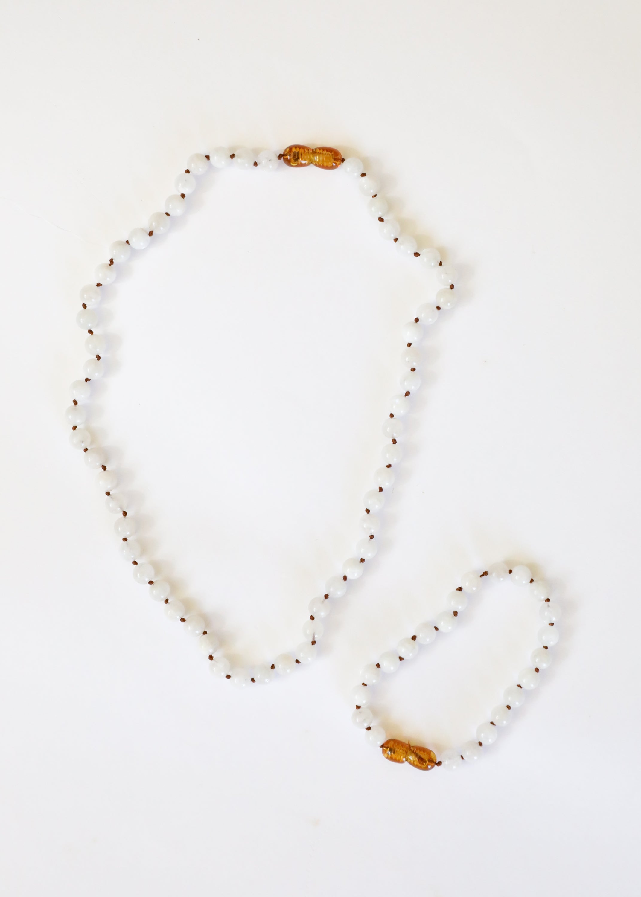 CanyonLeaf Pure Gemstone + Moonstone || Necklace — CanyonLeaf branding close-up