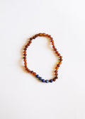 CanyonLeaf Raw Cognac Baltic Amber + Lapis Stone Necklace — main product shot
