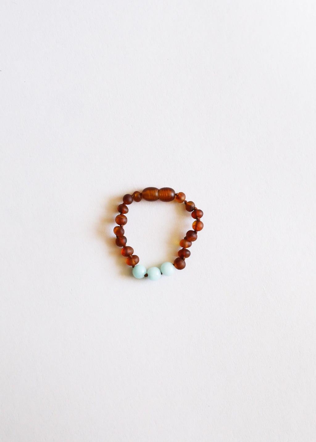 CanyonLeaf Raw Cognac Baltic Amber + Amazonite || Anklet or Bracelet — lifestyle context