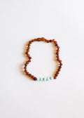 CanyonLeaf Raw Cognac Baltic Amber + Amazonite || Necklace — main product shot