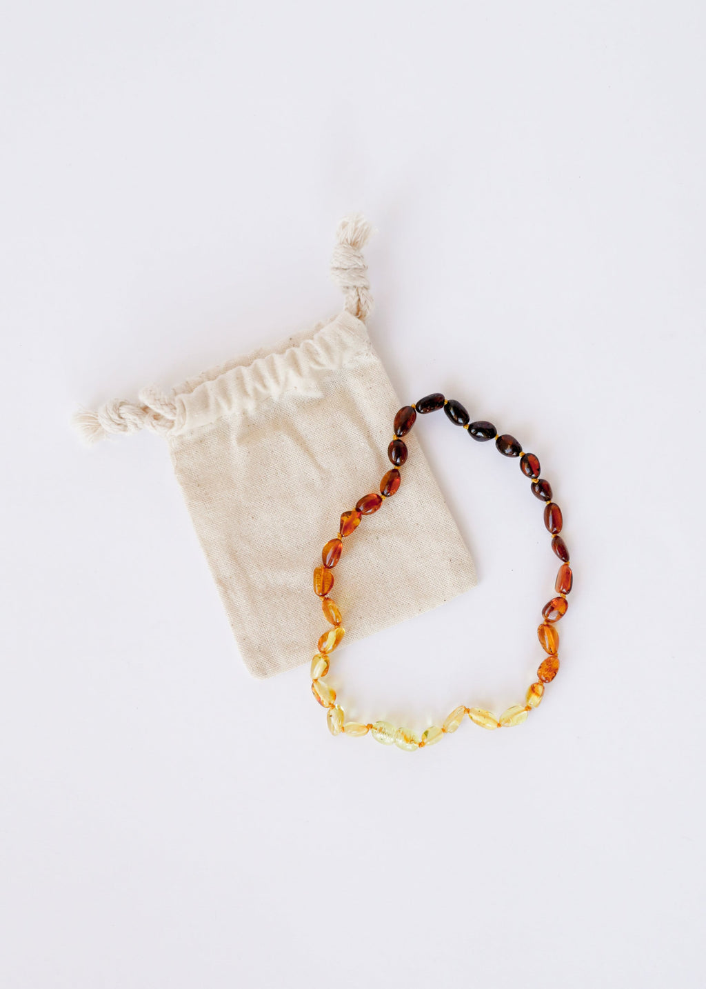 CanyonLeaf Polished Ombre Baltic Amber || Necklace — construction detail