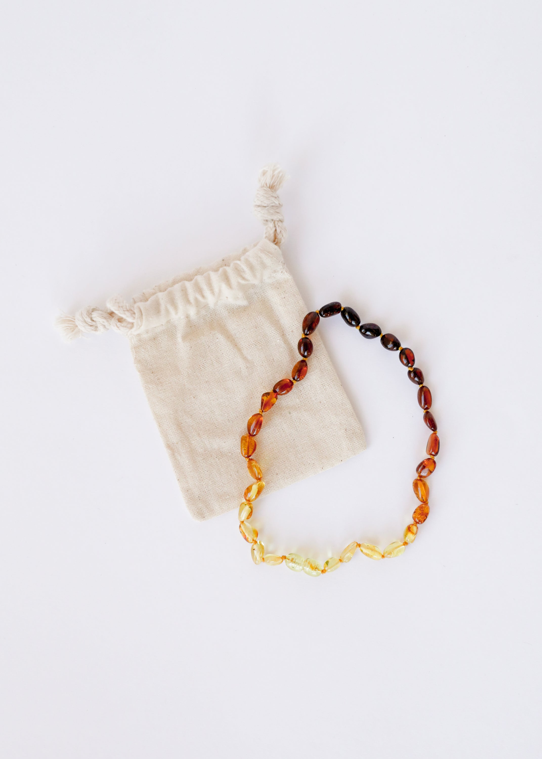 CanyonLeaf Polished Ombre Baltic Amber || Necklace — construction detail