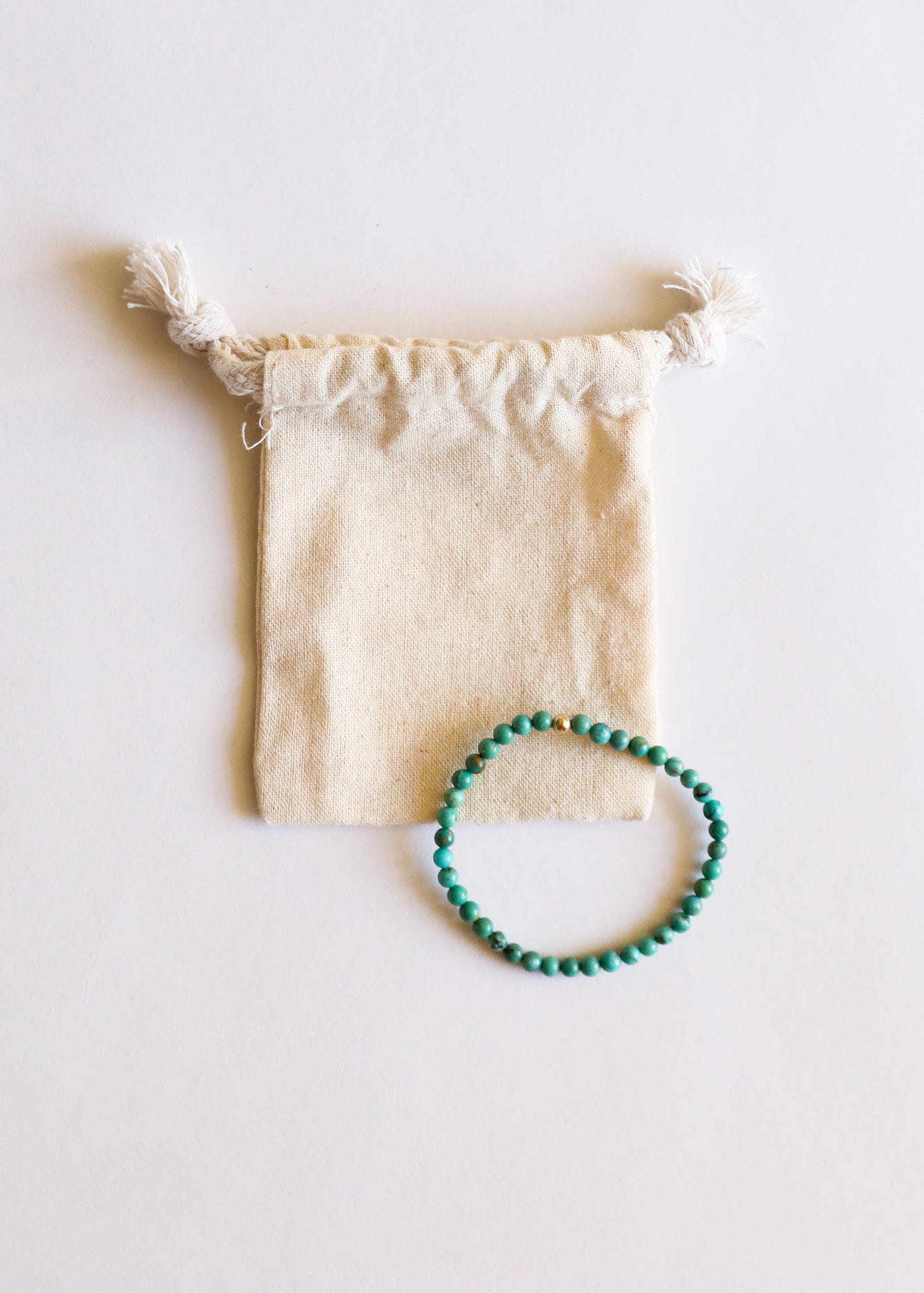 CanyonLeaf Natural Turquoise + 14K Gold Filled || Beaded Stretch Bracelet — bracelet category context
