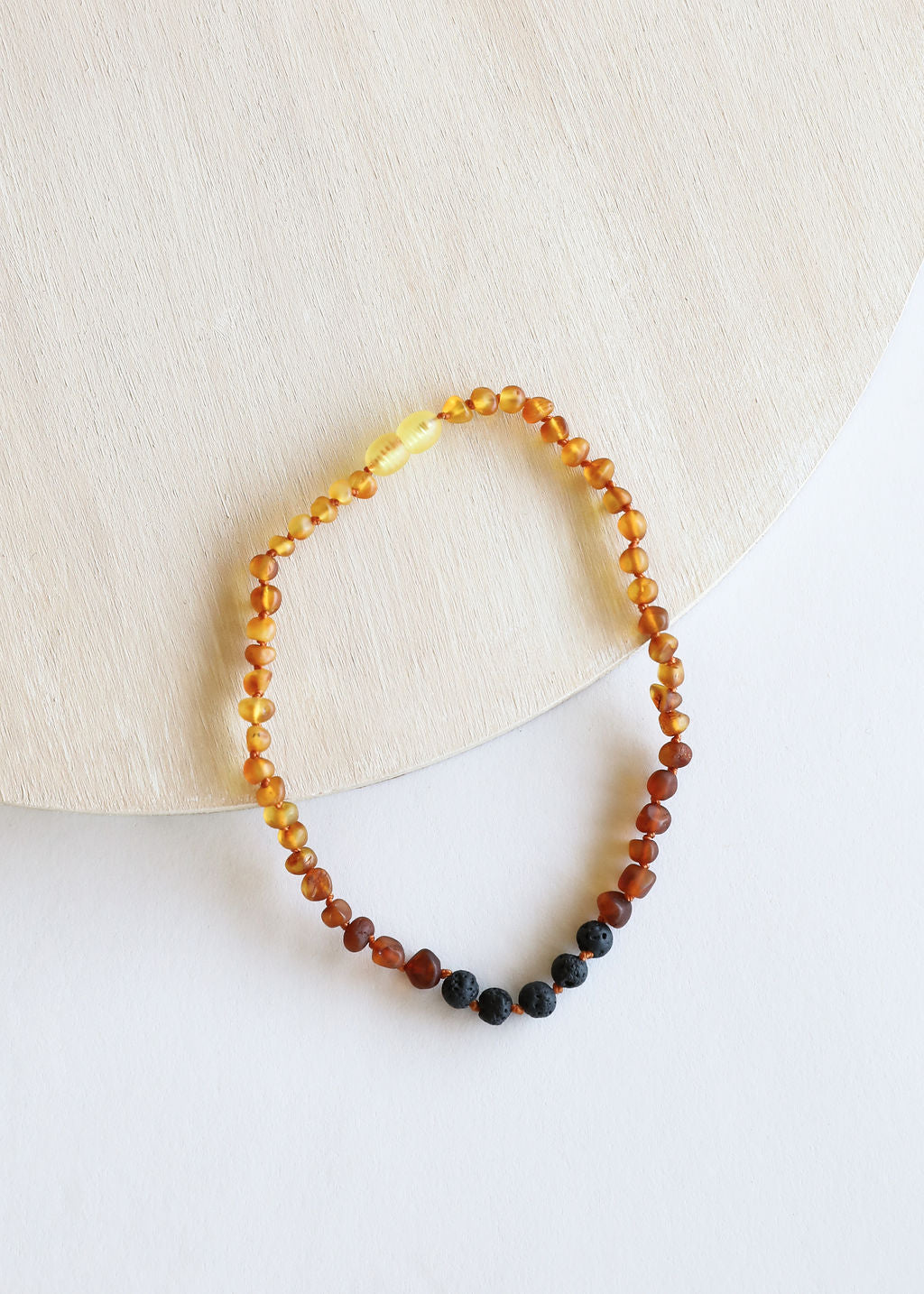 CanyonLeaf Raw Ombre Baltic Amber + Lava || Necklace — main product shot