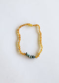 CanyonLeaf Raw Honey Baltic Amber + Raw Turquoise Jasper || Necklace — main product shot