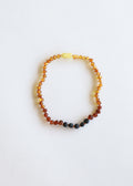 CanyonLeaf Raw Ombre Baltic Amber + Lava || Necklace — detail close-up