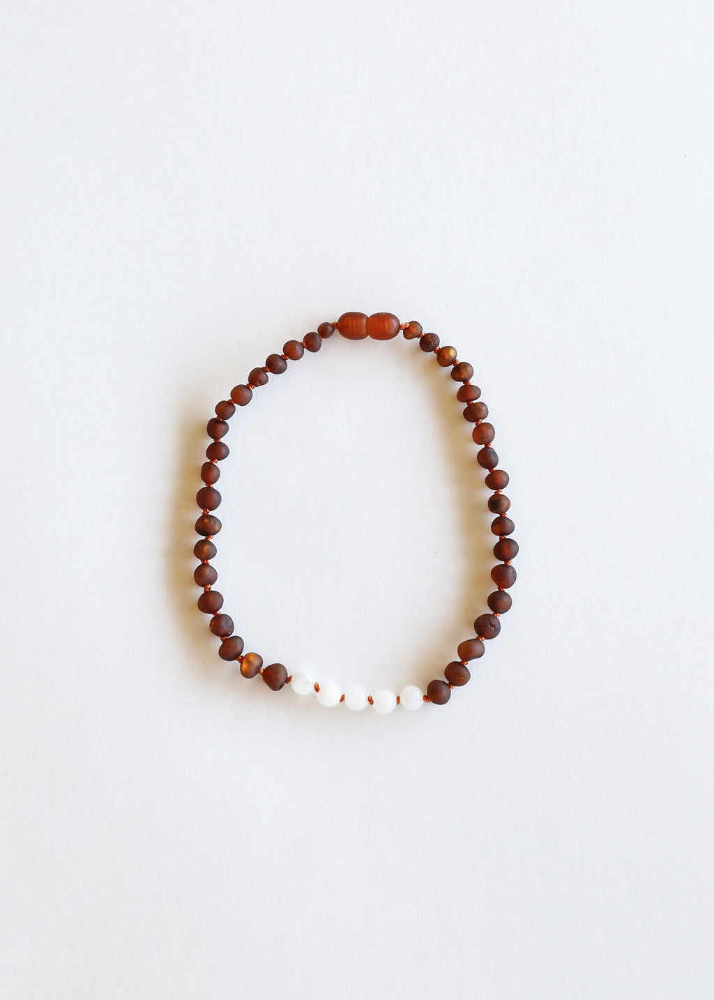 CanyonLeaf Raw Cognac Baltic Amber + Moonstone || Necklace — necklace category context
