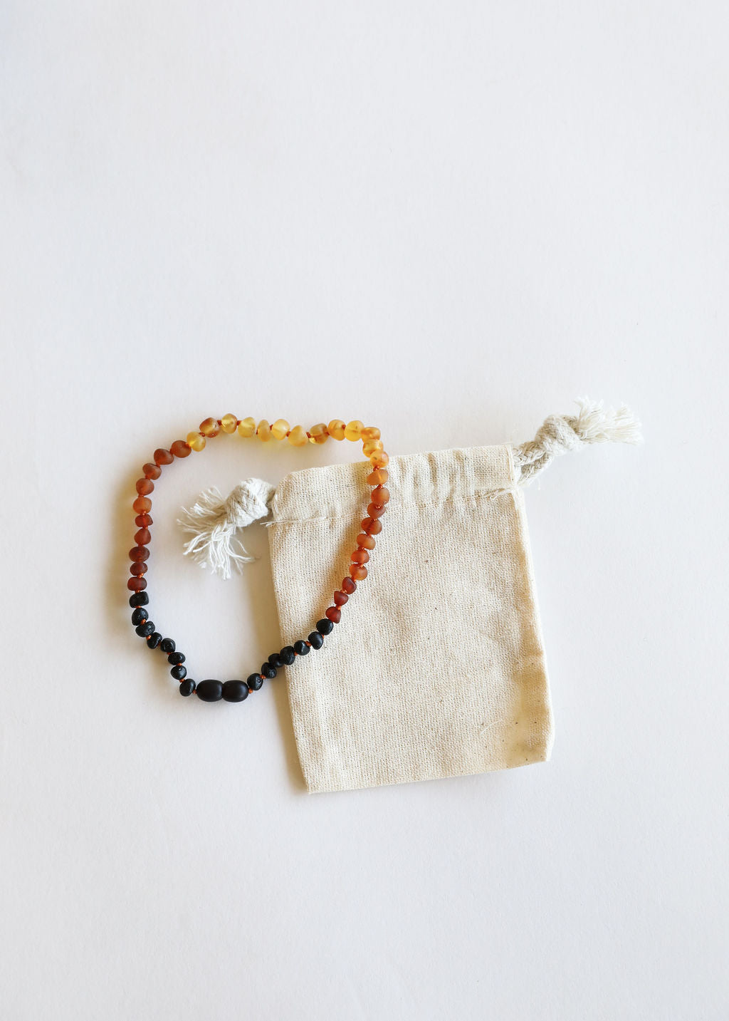 CanyonLeaf Raw Ombre Baltic Amber || Necklace — construction detail
