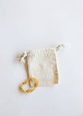 CanyonLeaf Raw Honey Baltic Amber || Anklet or Bracelet — detail close-up