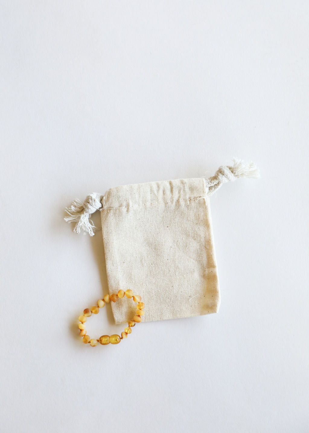 CanyonLeaf Raw Honey Baltic Amber || Anklet or Bracelet — detail close-up