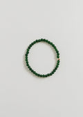 CanyonLeaf Dainty Green Jade + 14K Gold Filled || Beaded Stretch Bracelet — main product shot