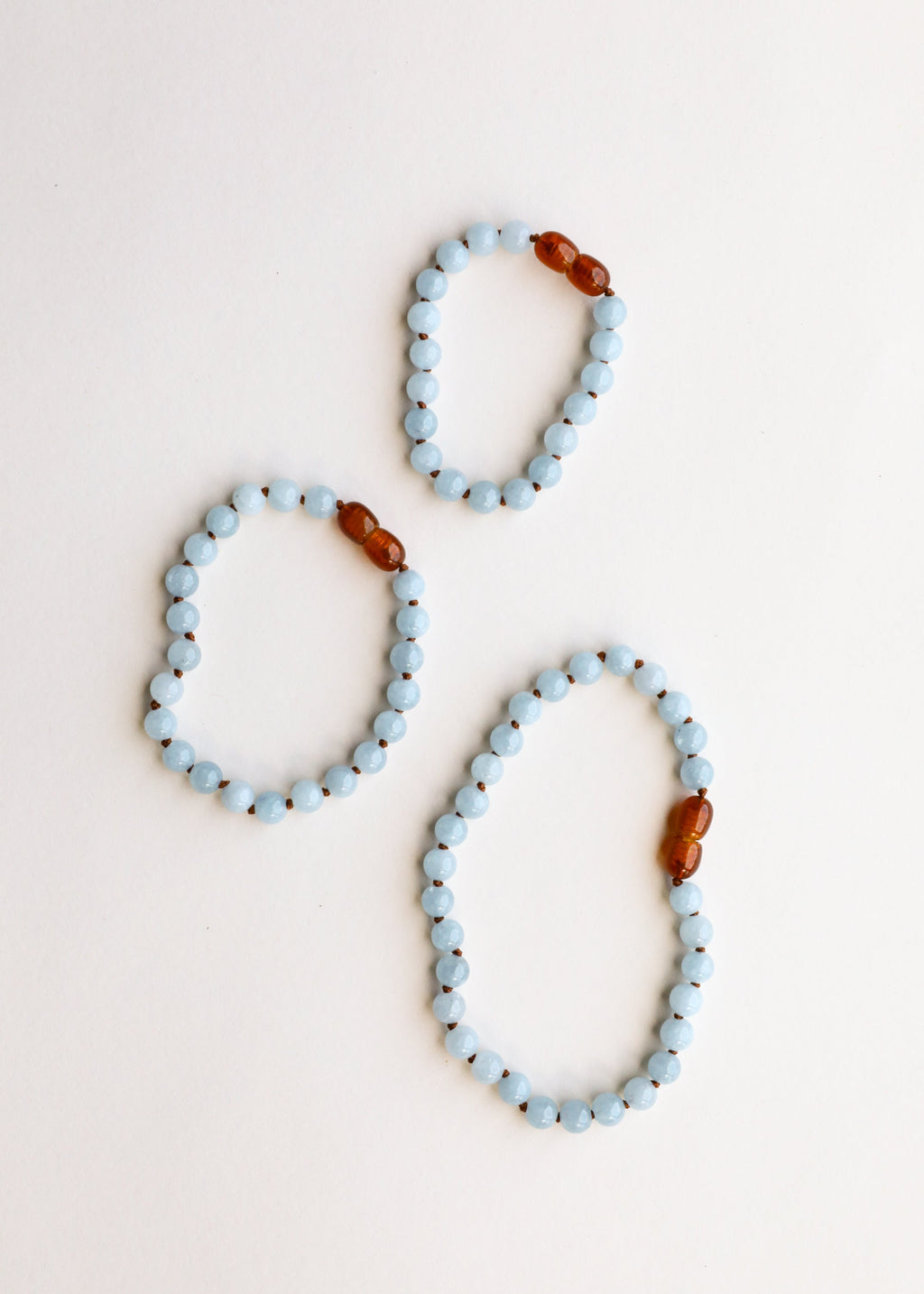 CanyonLeaf Pure Gemstone + Aquamarine || Necklace — side view