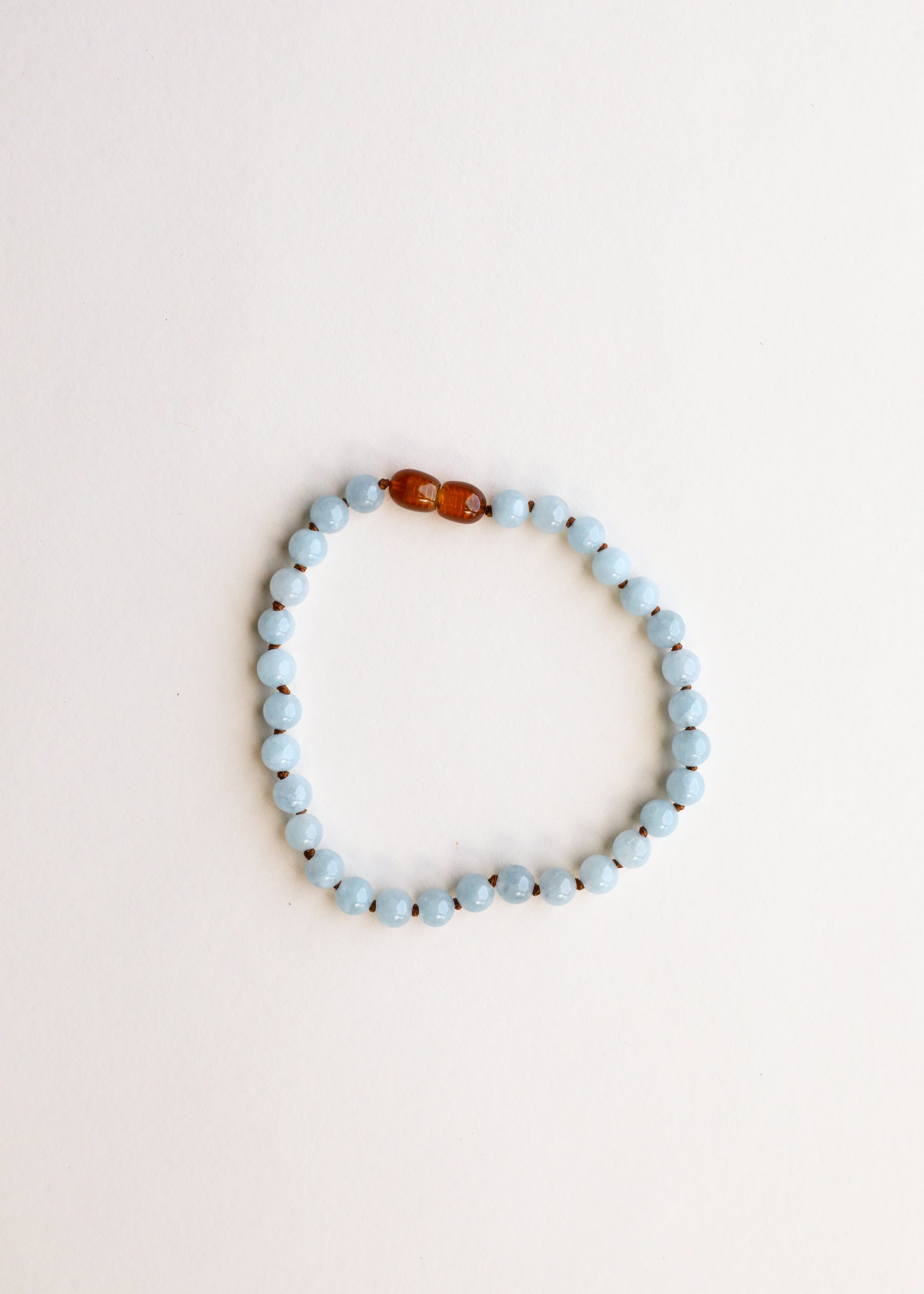 CanyonLeaf Pure Gemstone + Aquamarine || Necklace — fabric or material detail